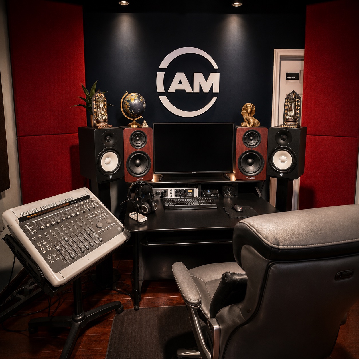 Studio 7 control room and recording equipment